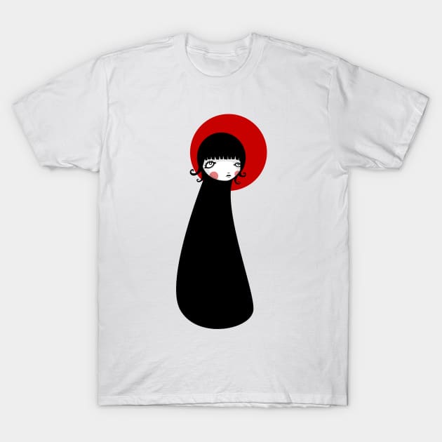 Red Moon T-Shirt by volkandalyan